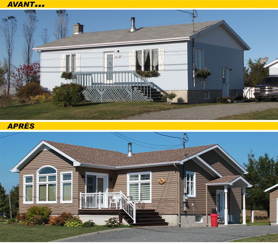 Agrandissement façade accent sur le côté